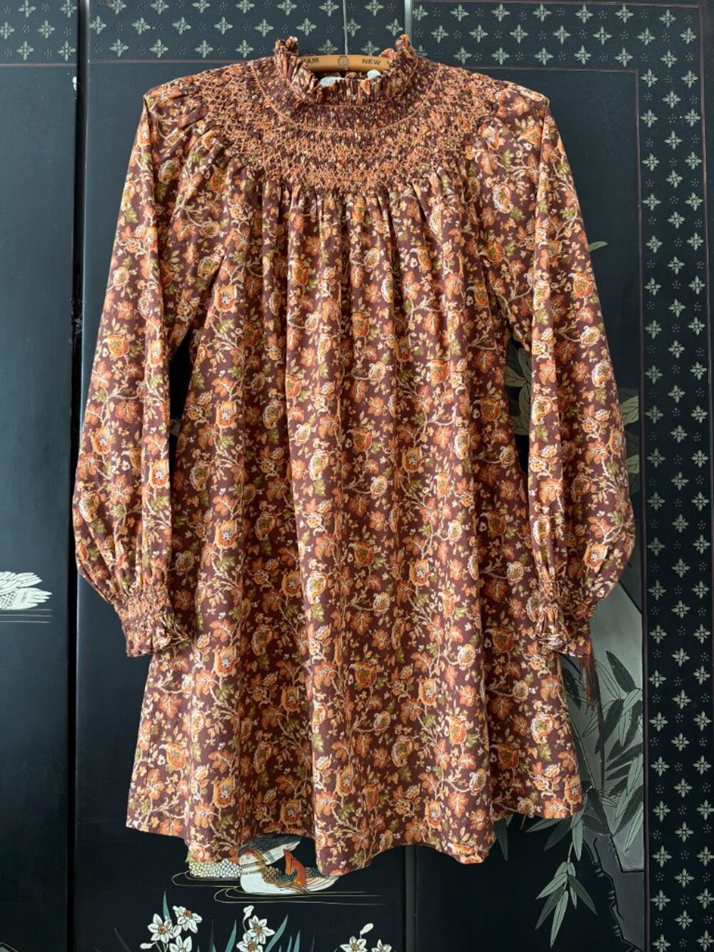 Doen Idalie Mini Dress in Mulberry Vine Floral - Size XS